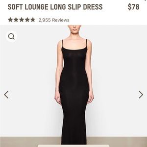 SKIMS soft lounge long slip dress